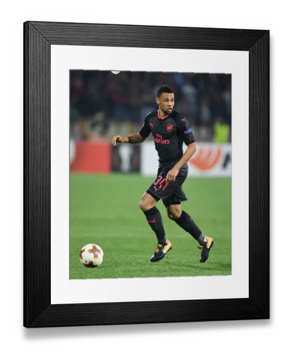 Framed Print : Francis Coquelin: Arsenal's Midfield Maestro Shines in Europa League Battle against Red Star Belgrade Framed Print : Francis Coquelin: Arsenal's Midfield Maestro Shines in Europa League Battle against Red Star Belgrade