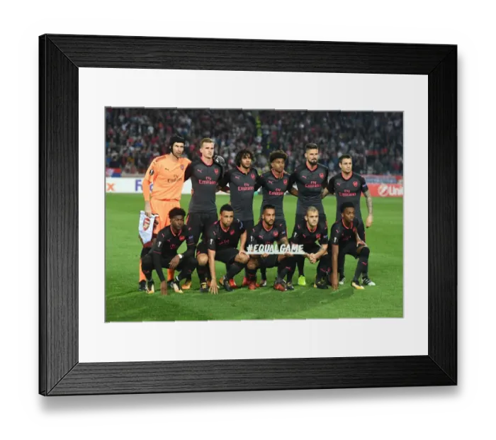 Framed Print : Arsenal FC: Preparing for Battle in Red Star Belgrade (UEFA Europa League 2017-18)