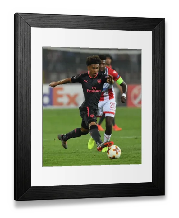 Framed Print : Reiss Nelson: Arsenal's Shining Light in Europa League Clash against Red Star Belgrade Framed Print : Reiss Nelson: Arsenal's Shining Light in Europa League Clash against Red Star Belgrade