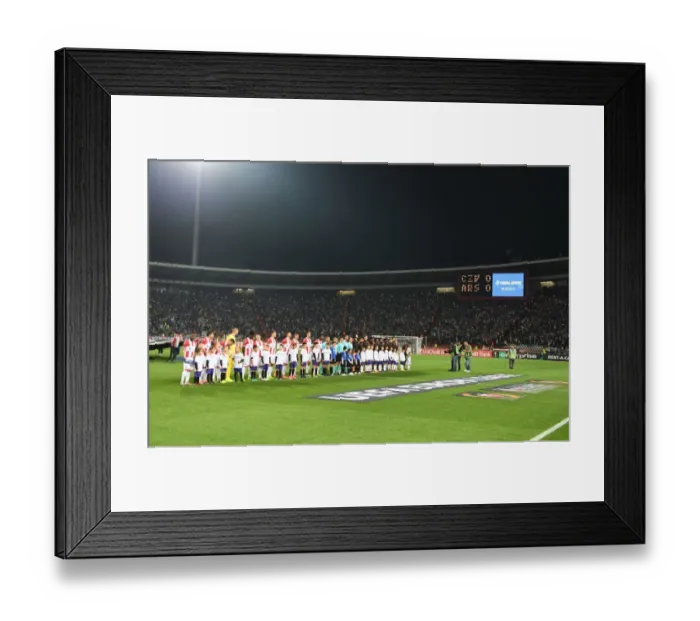 Framed Print : Arsenal vs. Red Star Belgrade - UEFA Europa League Showdown, Rajko Mitic Stadium, October 2017
