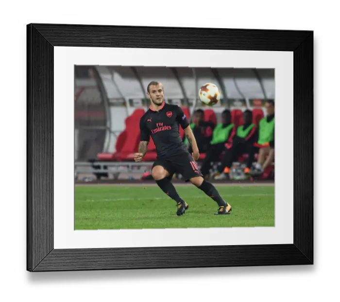 Framed Print : Jack Wilshere: In Action Against Red Star Belgrade, Europa League 2017-18 Framed Print : Jack Wilshere: In Action Against Red Star Belgrade, Europa League 2017-18