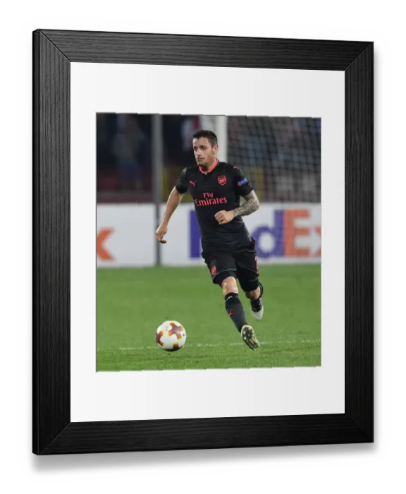 Framed Print : Mathieu Debuchy: Arsenal's Defensive Force in Red Star Belgrade's Europa League Battle, 2017-18 Framed Print : Mathieu Debuchy: Arsenal's Defensive Force in Red Star Belgrade's Europa League Battle, 2017-18