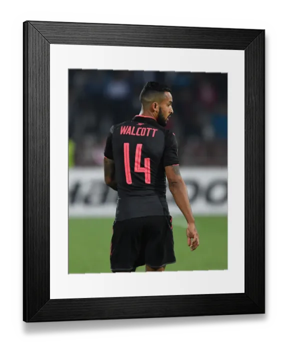 Framed Print : Theo Walcott in Action: Arsenal vs. Red Star Belgrade, Europa League 2017-18 Framed Print : Theo Walcott in Action: Arsenal vs. Red Star Belgrade, Europa League 2017-18