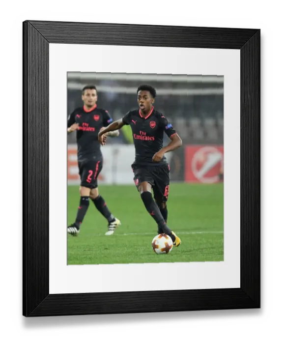 Framed Print : Joe Willock's Brilliant Midfield Display: Arsenal's Europa League Victory over Red Star Belgrade