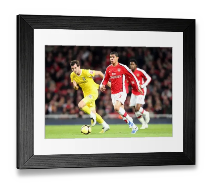 Framed Print : Denilson (Arsenal) Joe Ledley (Cardiff) Framed Print : Denilson (Arsenal) Joe Ledley (Cardiff)
