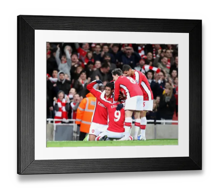 Framed Print : Eduardo's Brace: Arsenal's Dominant 4-0 FA Cup Victory Over Cardiff City (May 16, 2009)