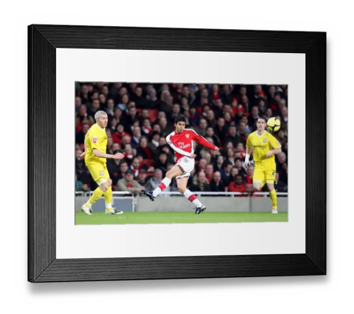 Framed Print : Eduardo (Arsenal) Kevin McNaughton and Mark Kennedy (Cardiff)