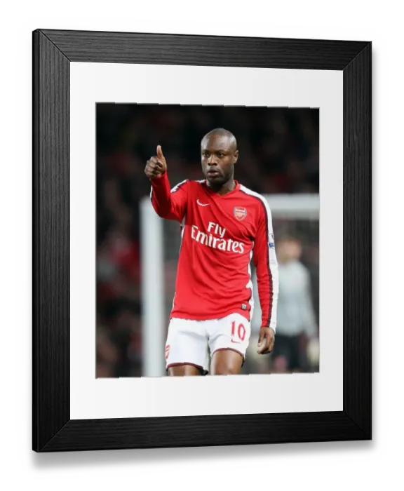 Framed Print : William Gallas Victory: Arsenal Crushes Cardiff City 4-0 in FA Cup Fourth Round