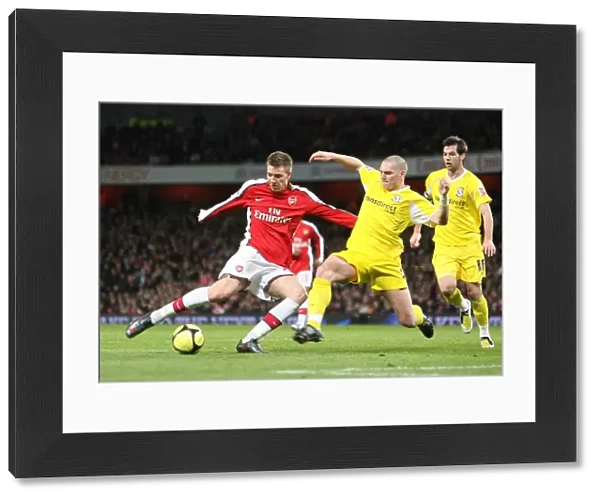 Nicklas Bendtner (Arsenal) Darren Purse (Cardiff)