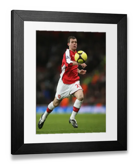 Framed Print : Arsenal's Amaury Bischoff Celebrates Goal Against Cardiff City in FA Cup Fourth Round Replay