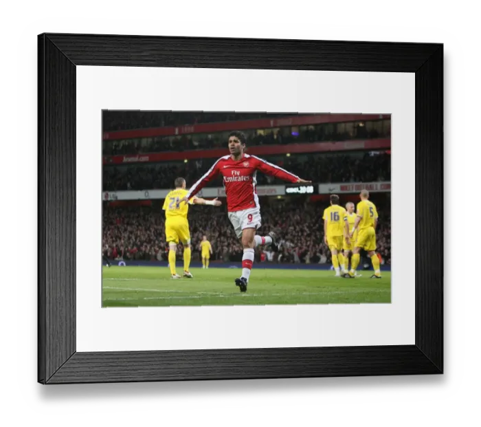 Framed Print : Eduardo's Historic Debut Goal: Arsenal 4-0 Cardiff City, FA Cup Fourth Round Replay Framed Print : Eduardo's Historic Debut Goal: Arsenal 4-0 Cardiff City, FA Cup Fourth Round Replay