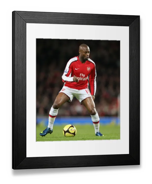 Framed Print : William Gallas's Dominance: Arsenal 4-0 Cardiff City, FA Cup Fourth Round Replay, Emirates Stadium, 16 / 2 / 2009