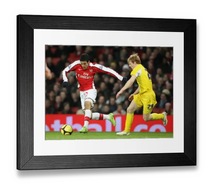 Framed Print : Carlos Vela (Arsenal) Chris Burke (Cardiff) Framed Print : Carlos Vela (Arsenal) Chris Burke (Cardiff)