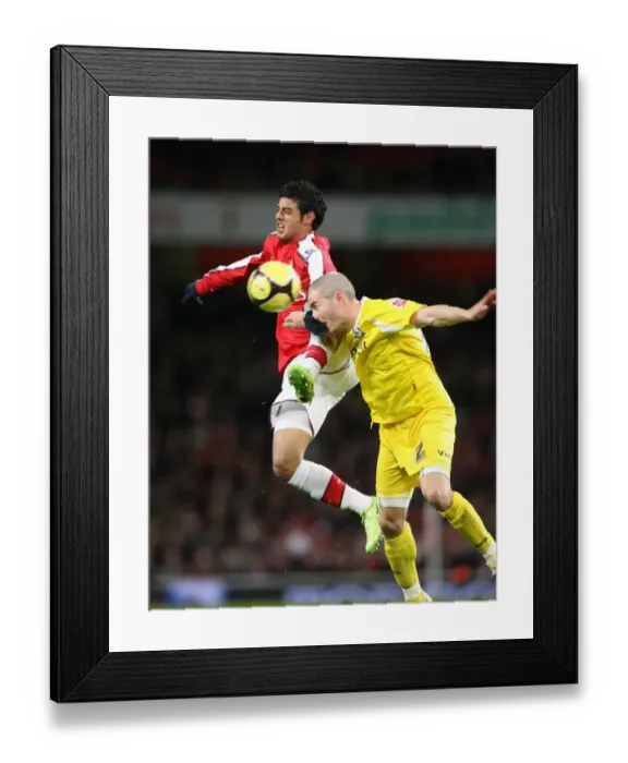 Framed Print : Carlos Vela (Arsenal) Darren Purse (Cardiff) Framed Print : Carlos Vela (Arsenal) Darren Purse (Cardiff)
