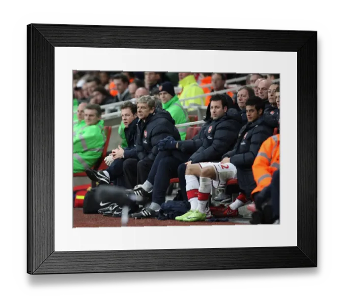 Framed Print : Arsenal manager Arsene Wenger with physio Colin Lewin Framed Print : Arsenal manager Arsene Wenger with physio Colin Lewin