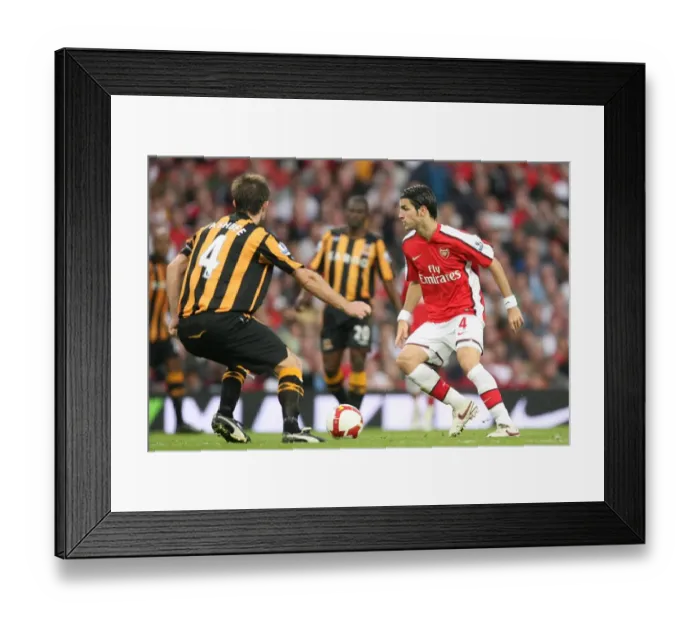 Framed Print : Cesc Fabregas (Arsenal) Ian Ashbee (Hull) Framed Print : Cesc Fabregas (Arsenal) Ian Ashbee (Hull)