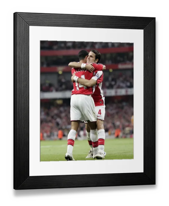 Framed Print : Cesc Fabregas's Disappointed Celebration: Arsenal 1-2 Hull City (Own Goal by McShane)