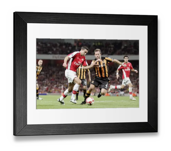 Framed Print : Robin van Persie vs. Ian Ashbee: Arsenal's 1-2 Defeat to Hull City in the Barclays Premier League (September 27, 2008) Framed Print : Robin van Persie vs. Ian Ashbee: Arsenal's 1-2 Defeat to Hull City in the Barclays Premier League (September 27, 2008)