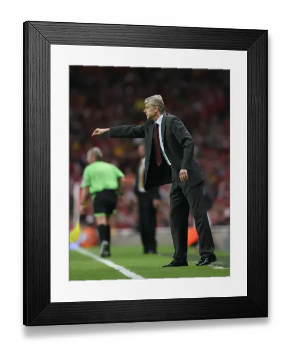 Framed Print : Arsene Wenger Tastes Defeat: Arsenal 1-2 Hull City, September 27, 2008