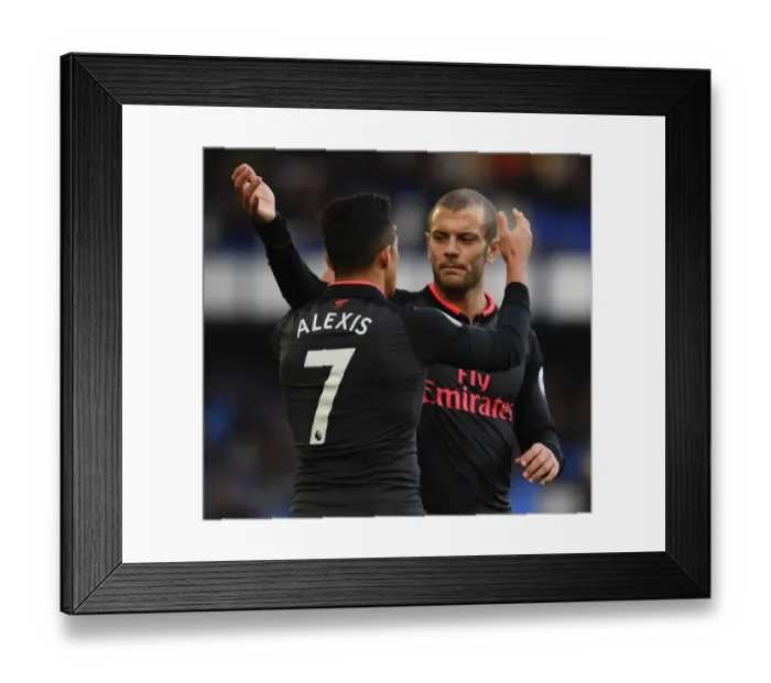 Framed Print : Five-Star Sanchez: Wilshere Joins in as Arsenal Thrash Everton Framed Print : Five-Star Sanchez: Wilshere Joins in as Arsenal Thrash Everton
