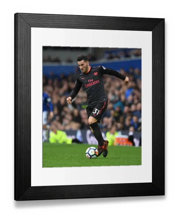 Framed Print : Sead Kolasinac in Action: Everton vs. Arsenal, Premier League 2017-18 Framed Print : Sead Kolasinac in Action: Everton vs. Arsenal, Premier League 2017-18