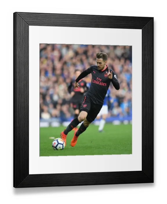 Framed Print : Aaron Ramsey in Action: Arsenal vs Everton, Premier League 2017-18 Framed Print : Aaron Ramsey in Action: Arsenal vs Everton, Premier League 2017-18