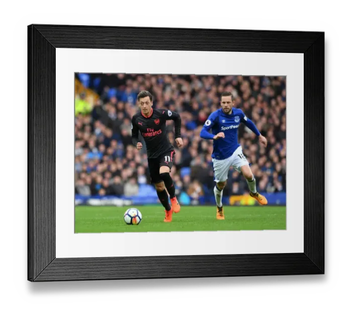 Framed Print : Mesut Ozil vs. Gylfi Sigurdsson: A Premier League Showdown at Goodison Park Framed Print : Mesut Ozil vs. Gylfi Sigurdsson: A Premier League Showdown at Goodison Park