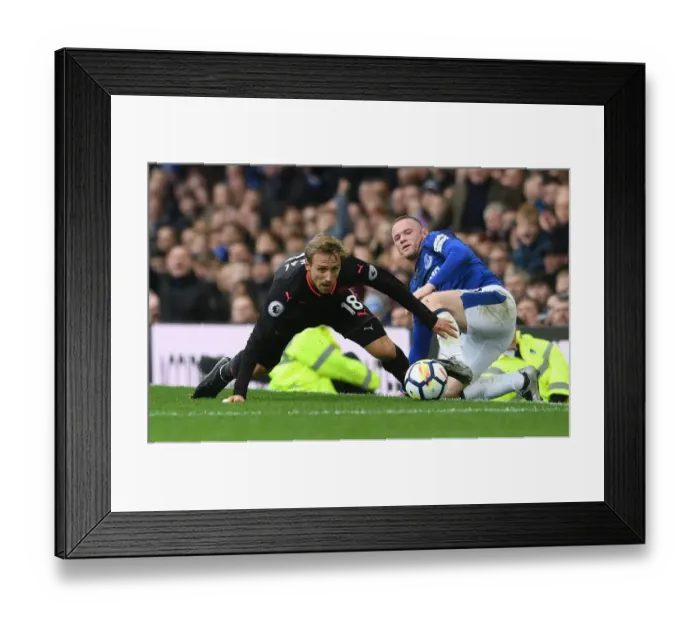 Framed Print : Monreal vs Rooney: Intense Battle at Goodison Park - Everton vs Arsenal, Premier League 2017-18 Framed Print : Monreal vs Rooney: Intense Battle at Goodison Park - Everton vs Arsenal, Premier League 2017-18
