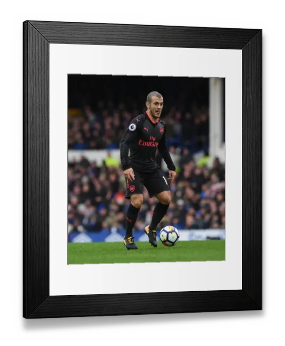 Framed Print : Jack Wilshere: In Action Against Everton, Premier League 2017-18 Framed Print : Jack Wilshere: In Action Against Everton, Premier League 2017-18