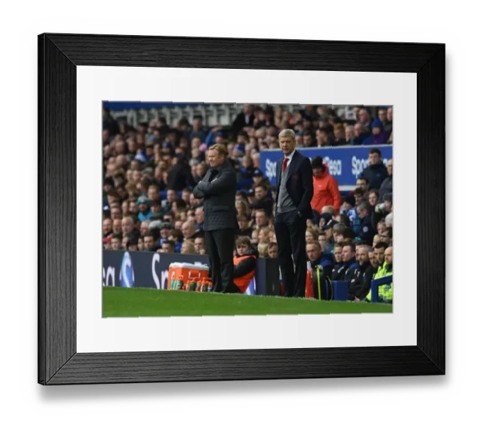 Framed Print : Arsene Wenger at Goodison Park: Everton vs Arsenal, Premier League 2017-18