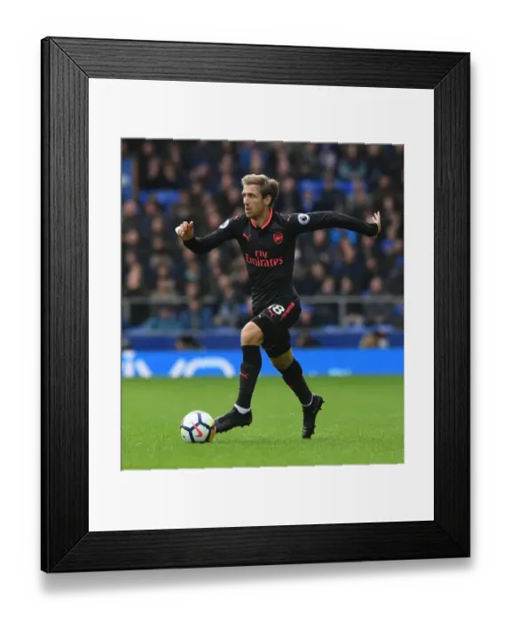 Framed Print : Nacho Monreal in Action: Everton vs Arsenal, Premier League 2017-18 Framed Print : Nacho Monreal in Action: Everton vs Arsenal, Premier League 2017-18