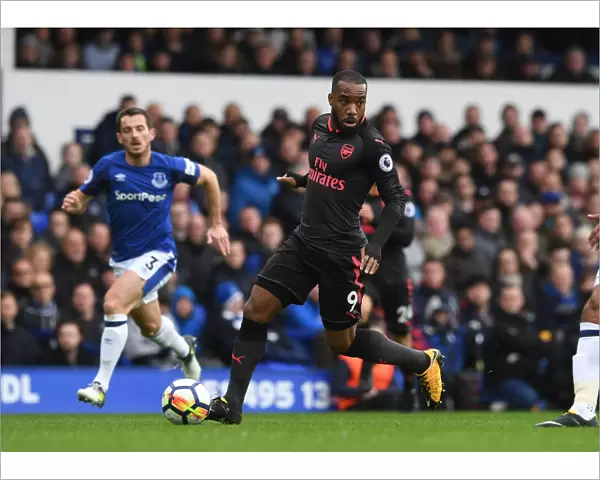 Alexandre Lacazette in Action: Arsenal vs Everton, Premier League 2017-18
