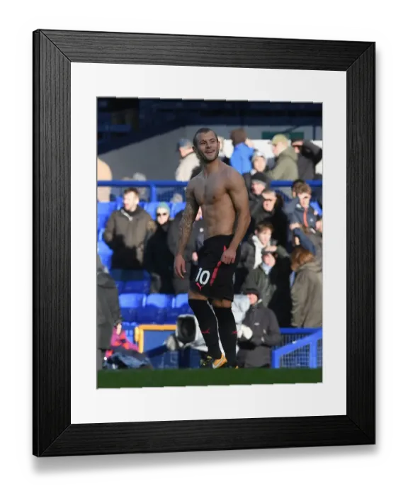 Framed Print : Jack Wilshere: Post-Match Reflections at Goodison Park (Everton vs Arsenal, 2017-18)