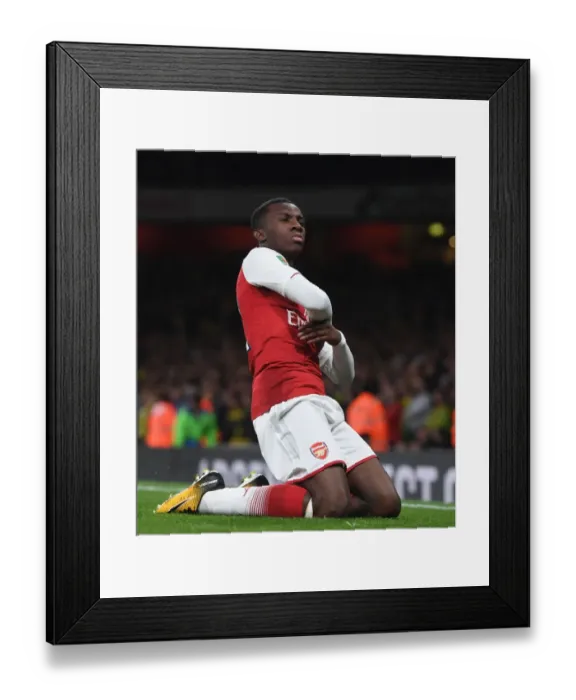 Framed Print : Arsenal's Eddie Nketiah Scores Brace: Easy Victory Over Norwich City in Carabao Cup Framed Print : Arsenal's Eddie Nketiah Scores Brace: Easy Victory Over Norwich City in Carabao Cup