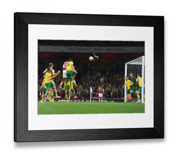Framed Print : Eddie Nketiah Scores Brace against Norwich City in Carabao Cup