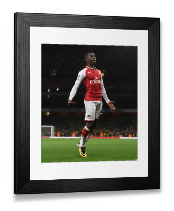Framed Print : Eddie Nketiah's Thrilling Goal: Arsenal Secures Carabao Cup Victory over Norwich City Framed Print : Eddie Nketiah's Thrilling Goal: Arsenal Secures Carabao Cup Victory over Norwich City