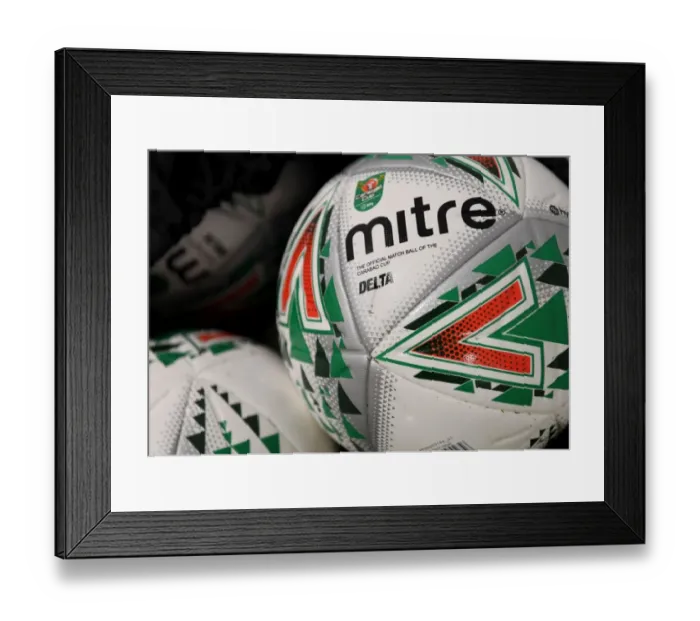 Framed Print : Carabao Cup: Arsenal vs. Norwich City - Mitre Ball at Emirates Stadium