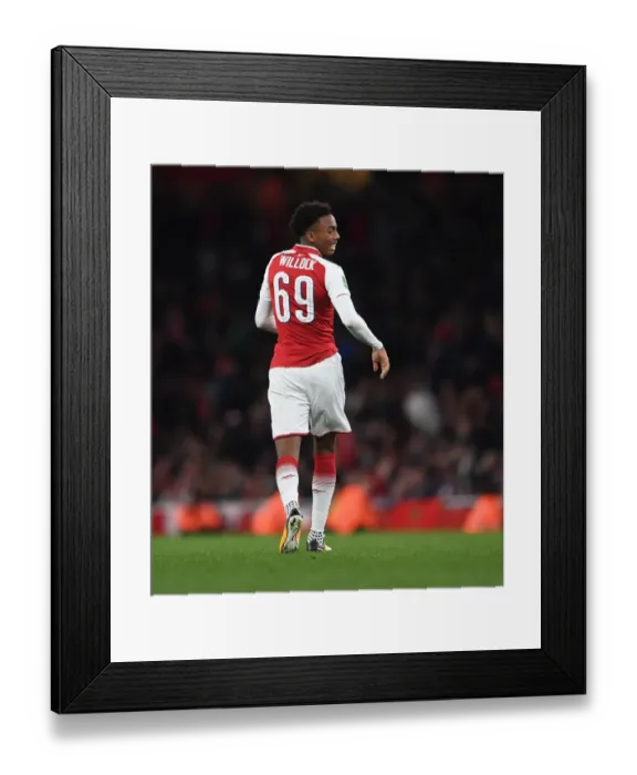 Framed Print : Joe Willock in Action: Arsenal vs Norwich City, Carabao Cup 2017-18