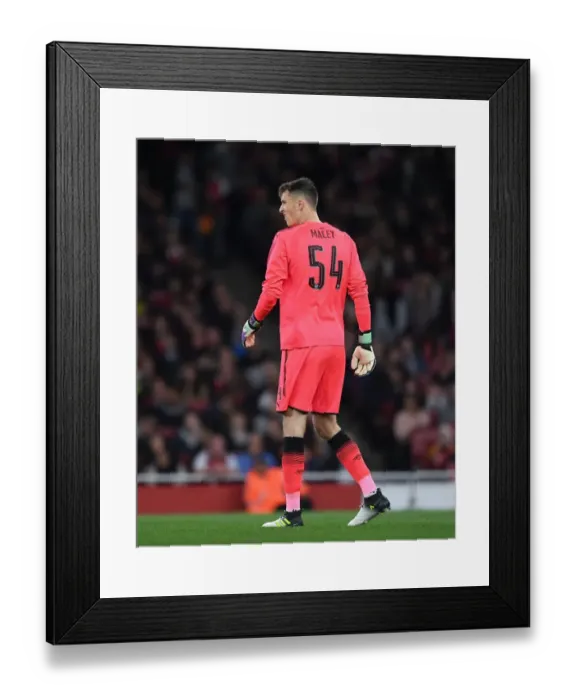 Framed Print : Matt Macey in Action: Arsenal vs Norwich City, Carabao Cup Fourth Round, 2017-18