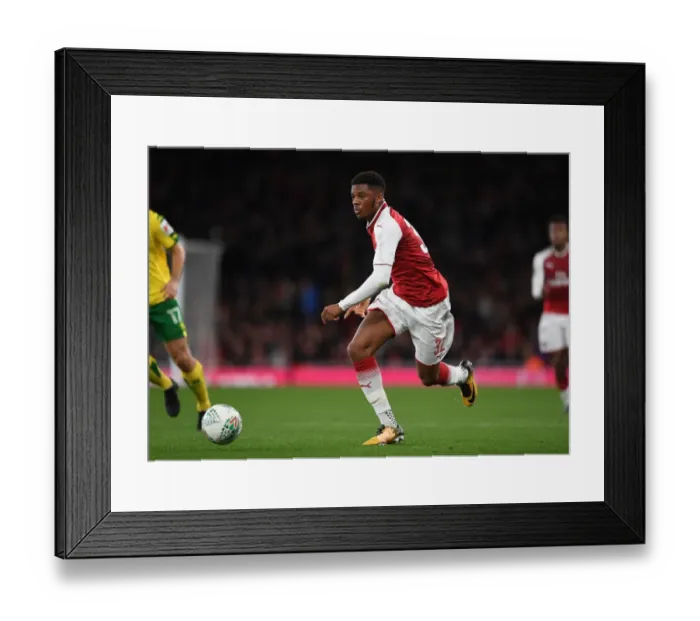 Framed Print : Chuba Akpom in Action for Arsenal against Norwich City - Carabao Cup 2017-18 Framed Print : Chuba Akpom in Action for Arsenal against Norwich City - Carabao Cup 2017-18