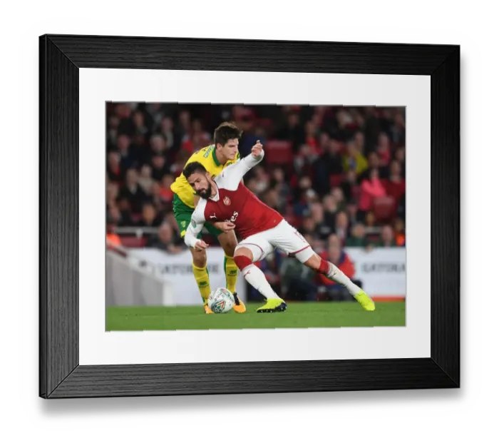 Framed Print : Giroud vs. Klose: A Carabao Cup Battle - Arsenal vs. Norwich Framed Print : Giroud vs. Klose: A Carabao Cup Battle - Arsenal vs. Norwich