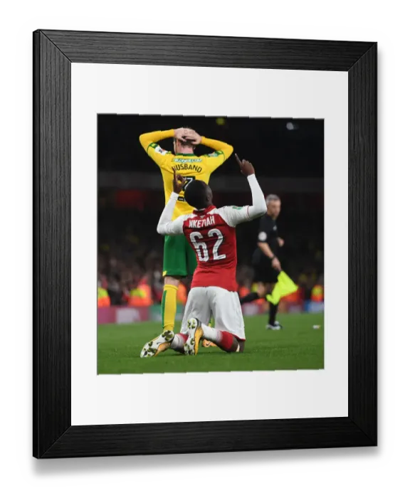 Framed Print : Eddie Nketiah's Emotional Reaction: Arsenal v Norwich City - Carabao Cup Fourth Round Framed Print : Eddie Nketiah's Emotional Reaction: Arsenal v Norwich City - Carabao Cup Fourth Round