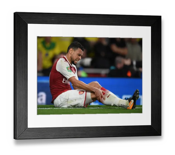 Framed Print : Francis Coquelin: Arsenal vs Norwich City - Carabao Cup Fourth Round, 2017