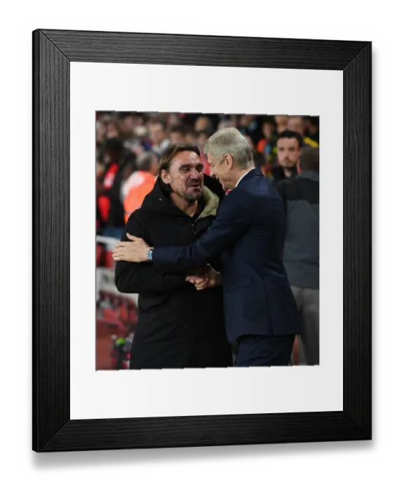 Framed Print : Arsene Wenger and Daniel Farke Pre-Match Greeting - Arsenal vs Norwich City, Carabao Cup 2017-18 Framed Print : Arsene Wenger and Daniel Farke Pre-Match Greeting - Arsenal vs Norwich City, Carabao Cup 2017-18