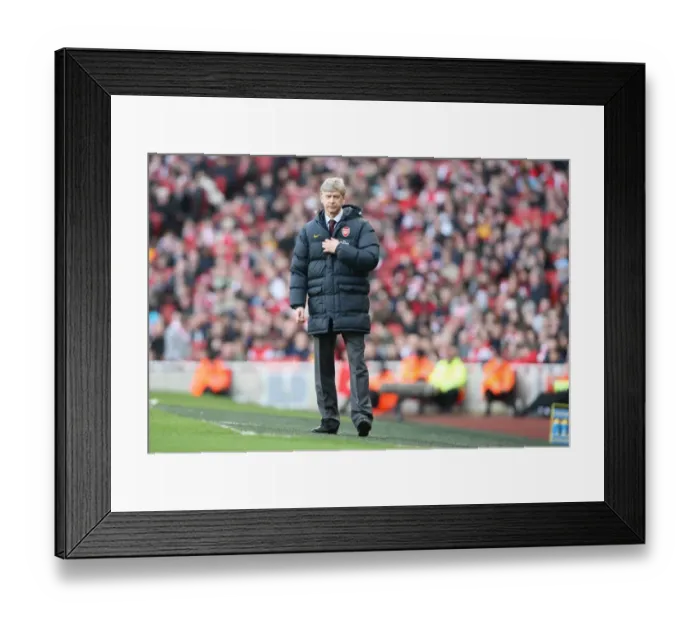 Framed Print : Arsene Wenger at the Helm: 0-0 Stalemate Against Sunderland, Arsenal Football Club, 2009 Framed Print : Arsene Wenger at the Helm: 0-0 Stalemate Against Sunderland, Arsenal Football Club, 2009