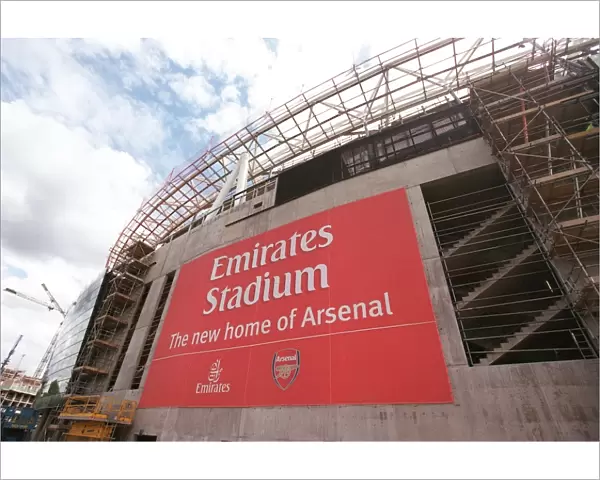 Building work at the New Stadium. Emirates Stadium, Islington, London, 4  /  7  /  05