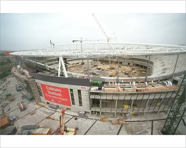 A Bird's Eye View of Emirates Stadium: Construction Progress