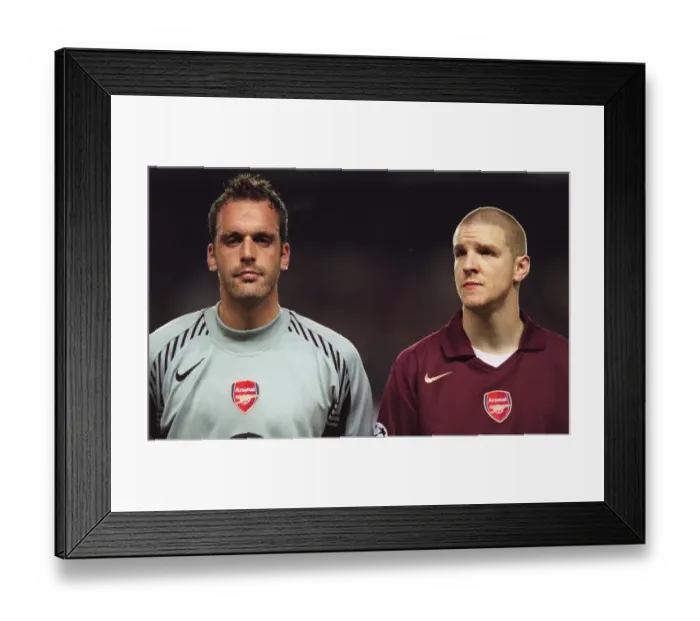 Framed Print : Manuel Almunia and Philippe Senderos in Action: Arsenal vs Ajax, UEFA Champions League, 2005 Framed Print : Manuel Almunia and Philippe Senderos in Action: Arsenal vs Ajax, UEFA Champions League, 2005