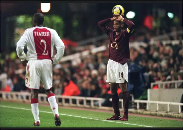 Thierry Henry in Action: Arsenal vs Ajax, UEFA Champions League, Highbury, London, 2005