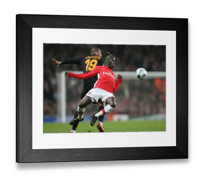 Framed Print : Bacary Sagna (Arsenal) Julio Baptista (Roma) Framed Print : Bacary Sagna (Arsenal) Julio Baptista (Roma)